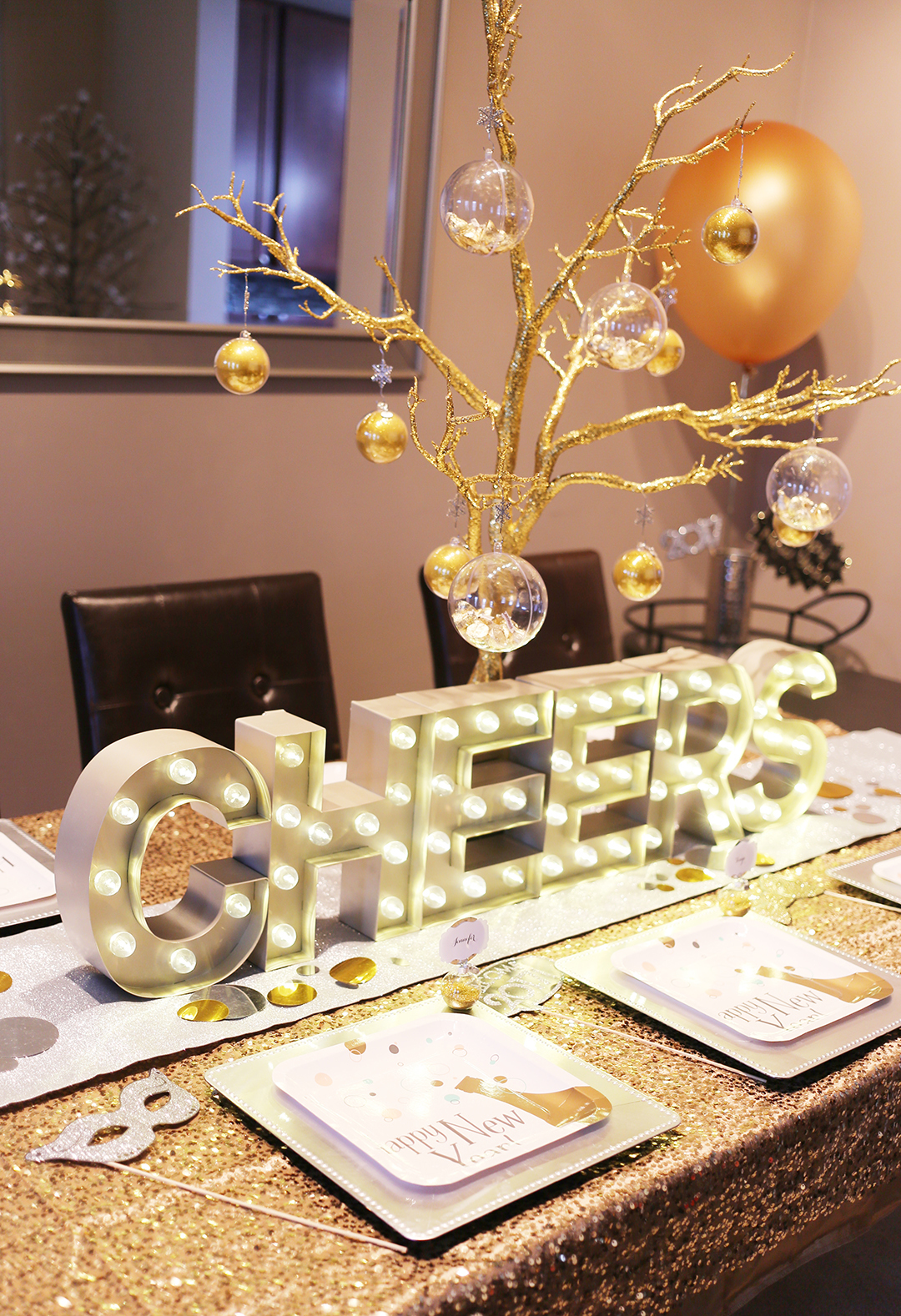 New Years Eve Party Dining Table