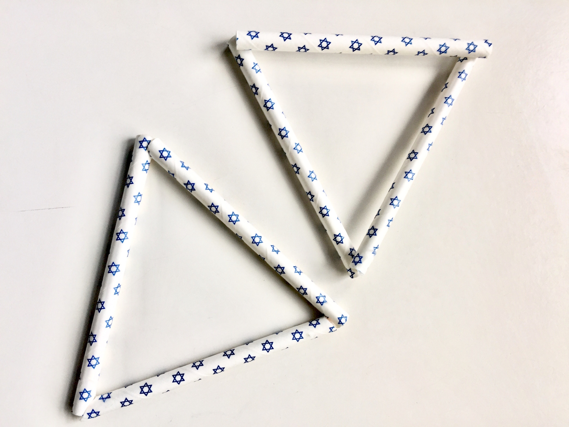 How to make a Paper Straw Star of David
