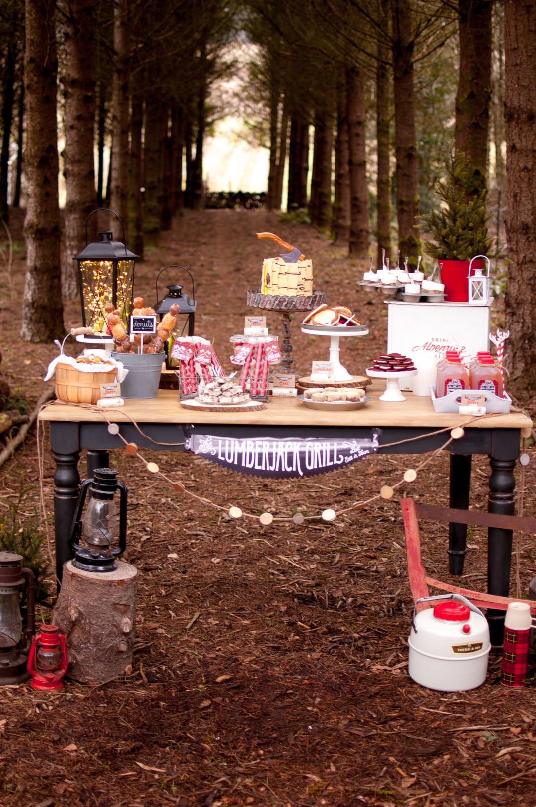 Throw your little Lumberjack a Buffalo Plaid Lumberjack Party with Oriental Trading.