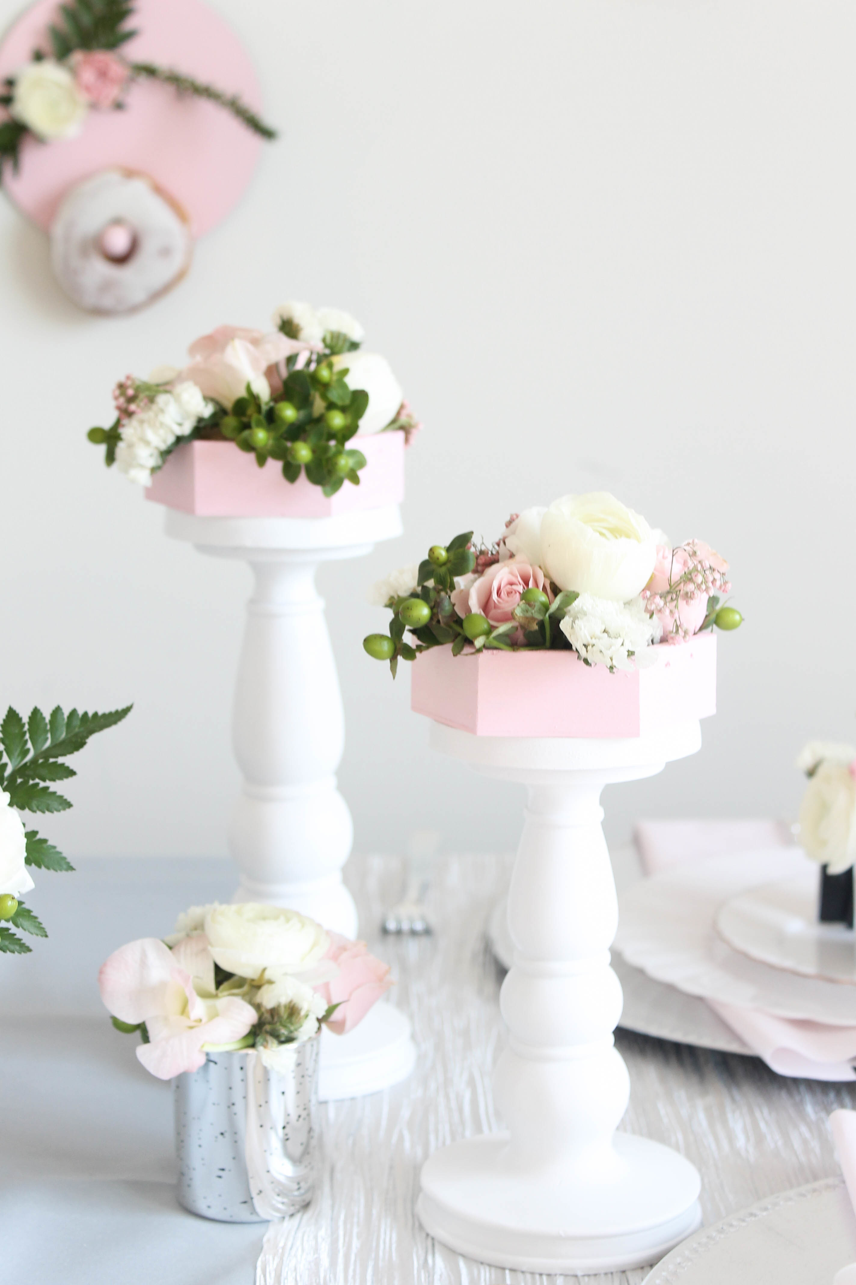 Pink and Gray Modern Wedding