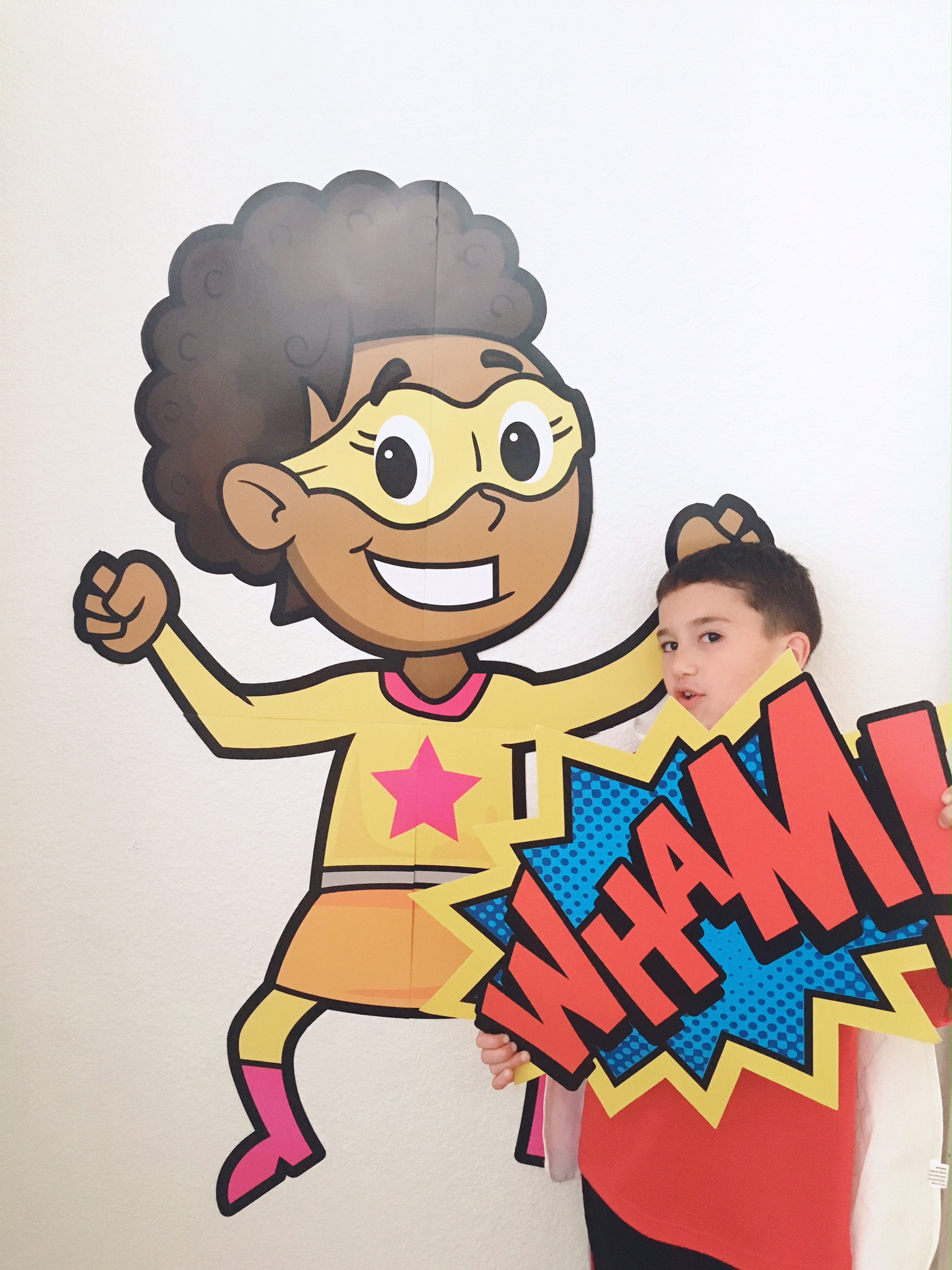 superhero photo booth