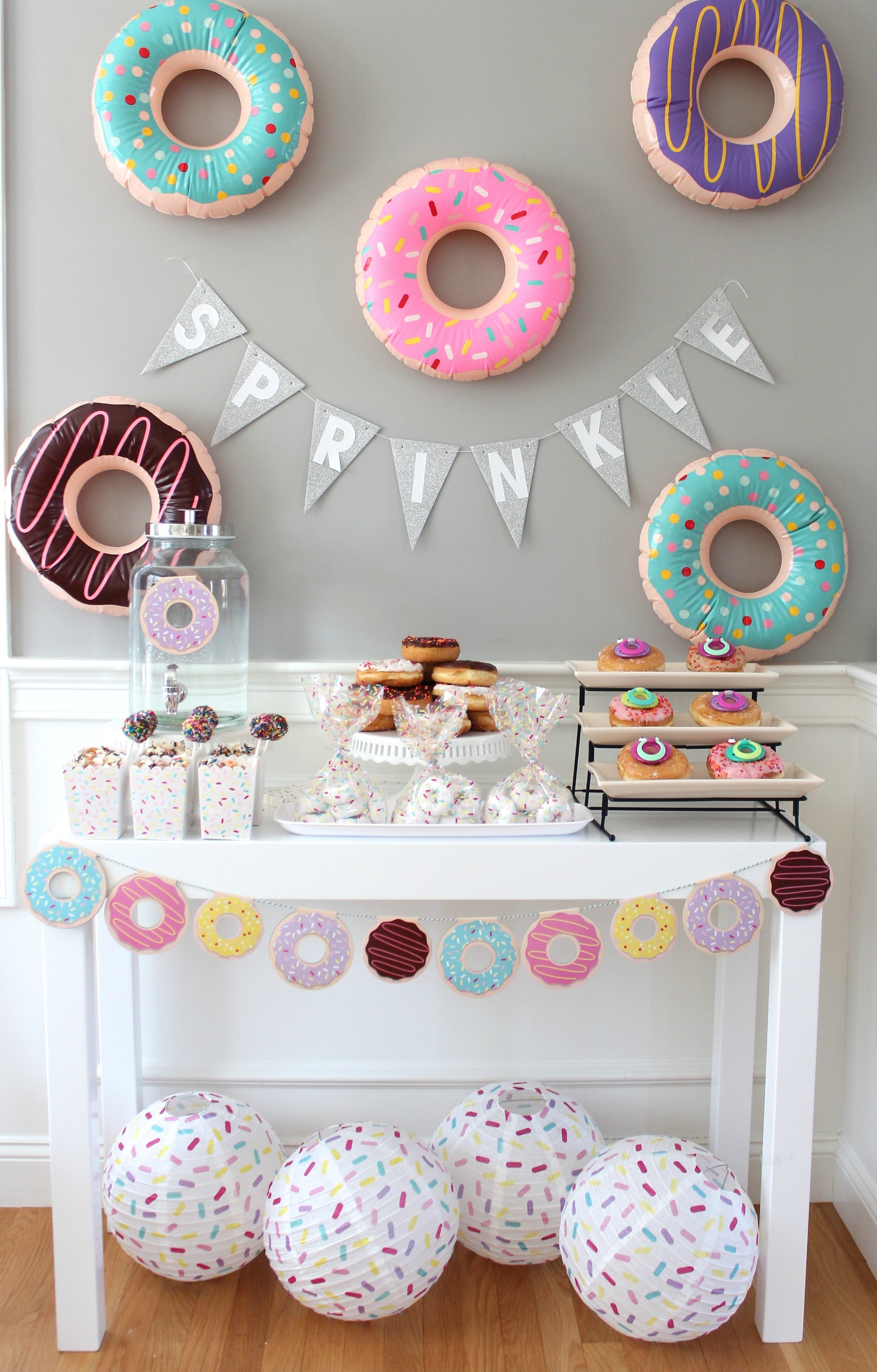 pink and teal baby shower