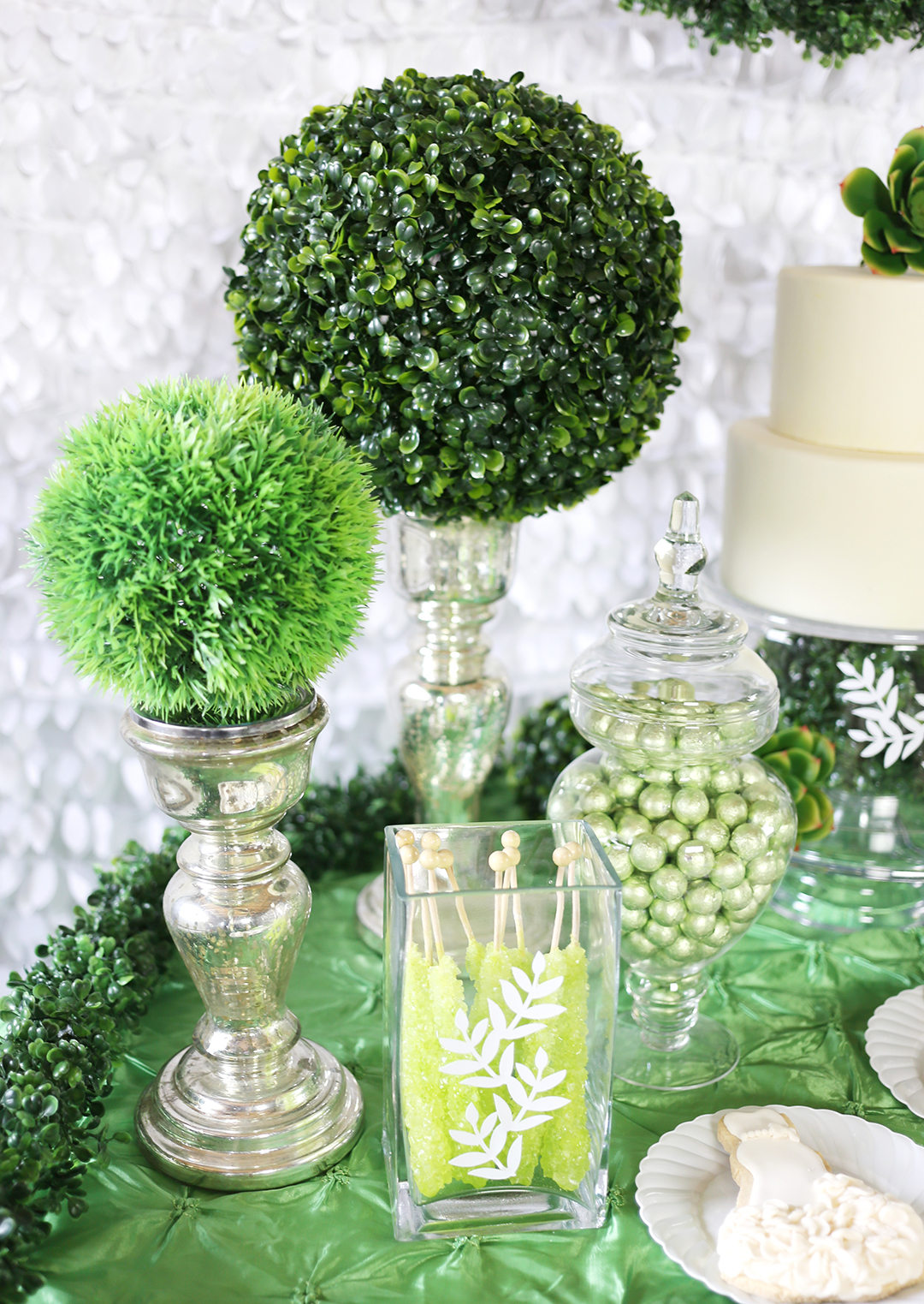 Pantone Color of the Year Greenery Wedding Decorations