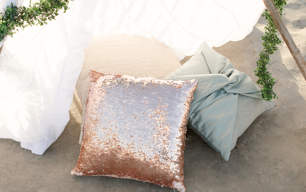 Pillows Under a Teepee