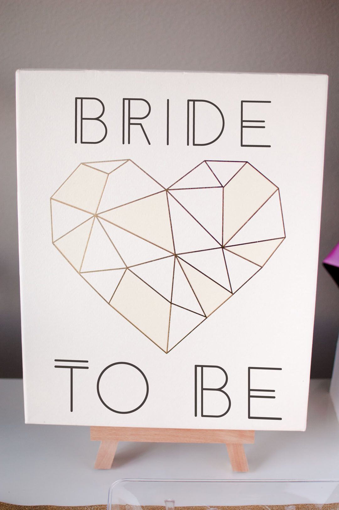 Throw this fun Geometric Bridal Shower for your next big event.