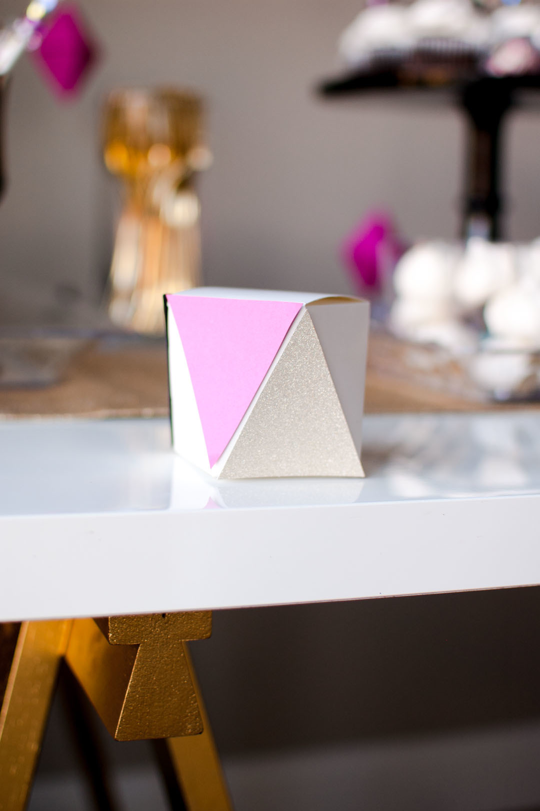 Throw this fun Geometric Bridal Shower for your next big event.