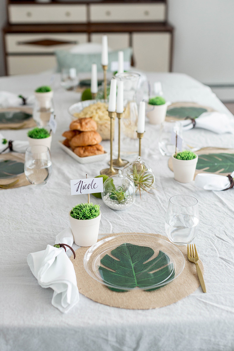 pantone-approved natural green tablescape Pantone-Approved Natural Green Tablescape