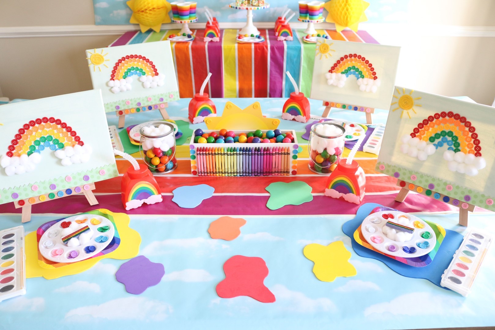 Rainbow Craft Party Ideas