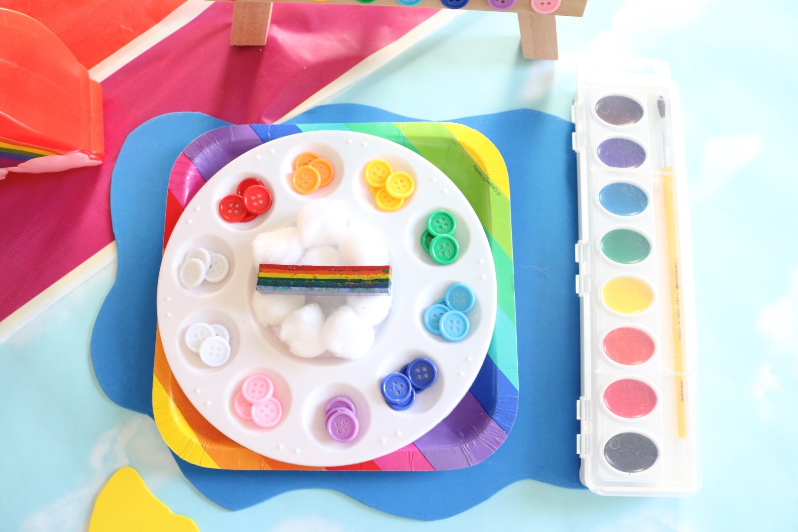 Rainbow Arts and Crafts Party Ideas