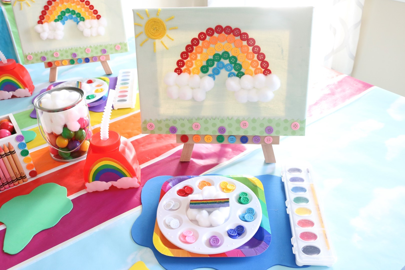 Rainbow Craft Party Ideas