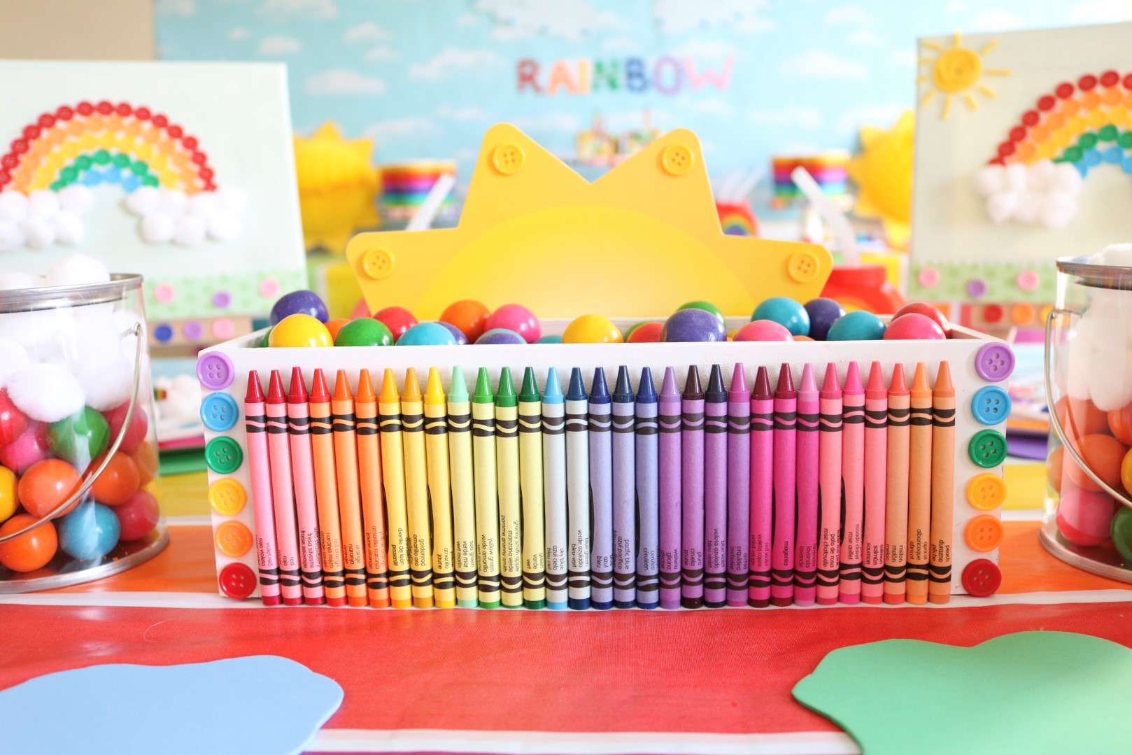 Rainbow Arts and Crafts Party Ideas