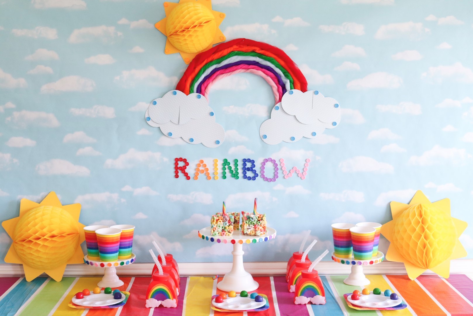 Rainbow Arts and Crafts Party Ideas