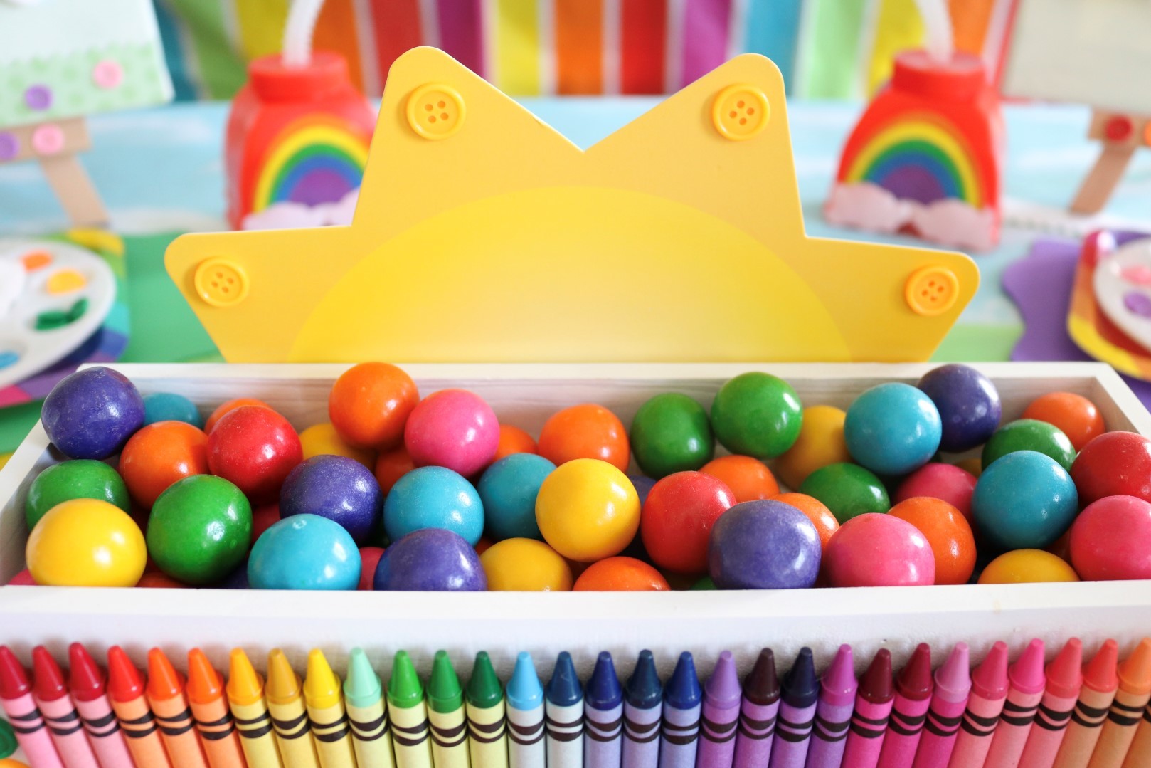 Rainbow Arts and Crafts Party Ideas
