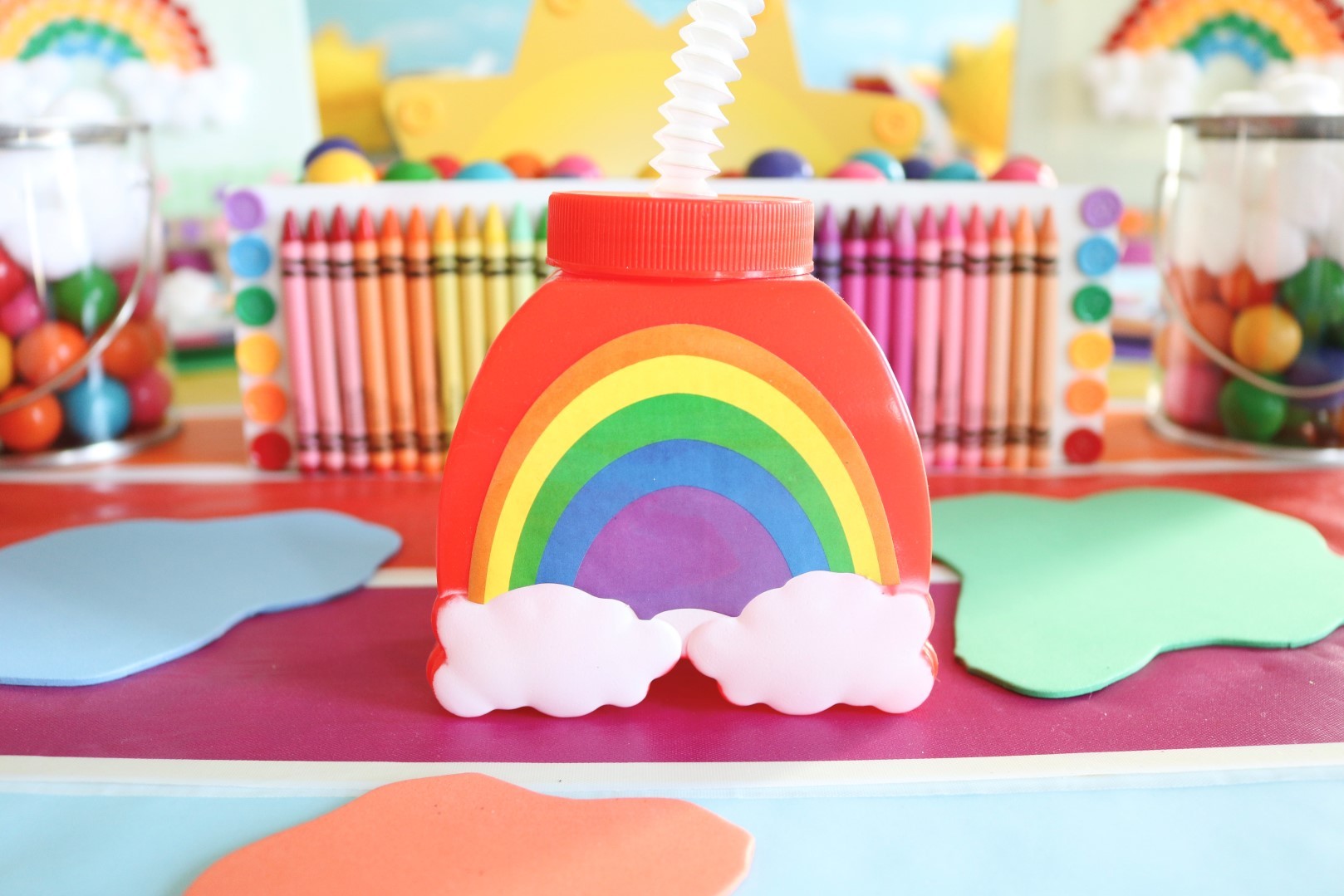 Rainbow Arts and Crafts Party Ideas