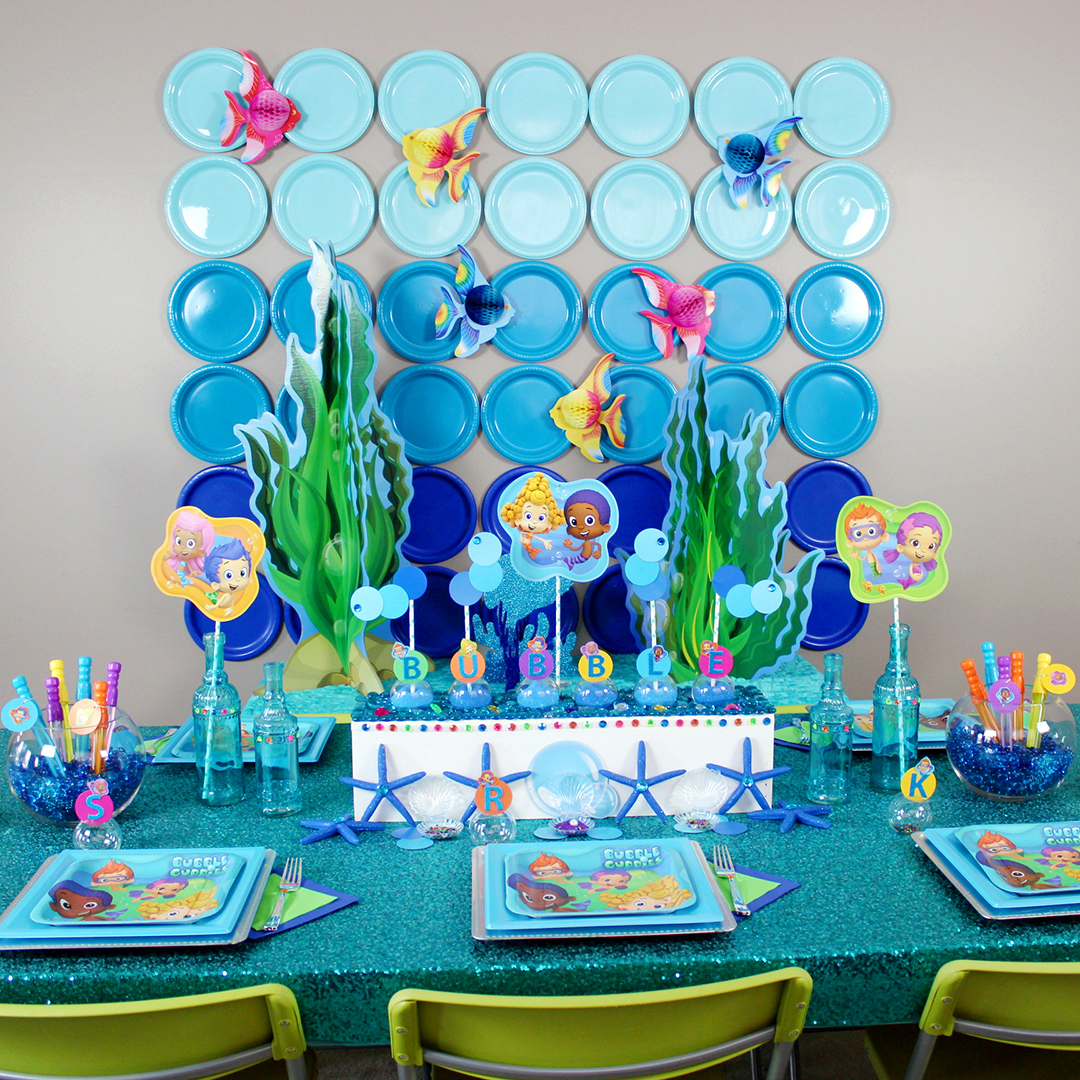 Personalised Bubble Guppies Birthday Party Supplies Decorations