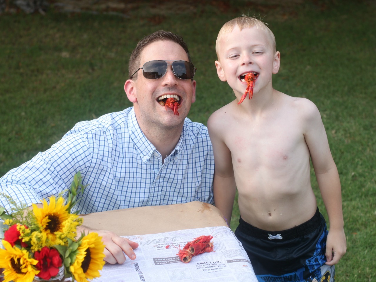 Sucking Crawfish Heads