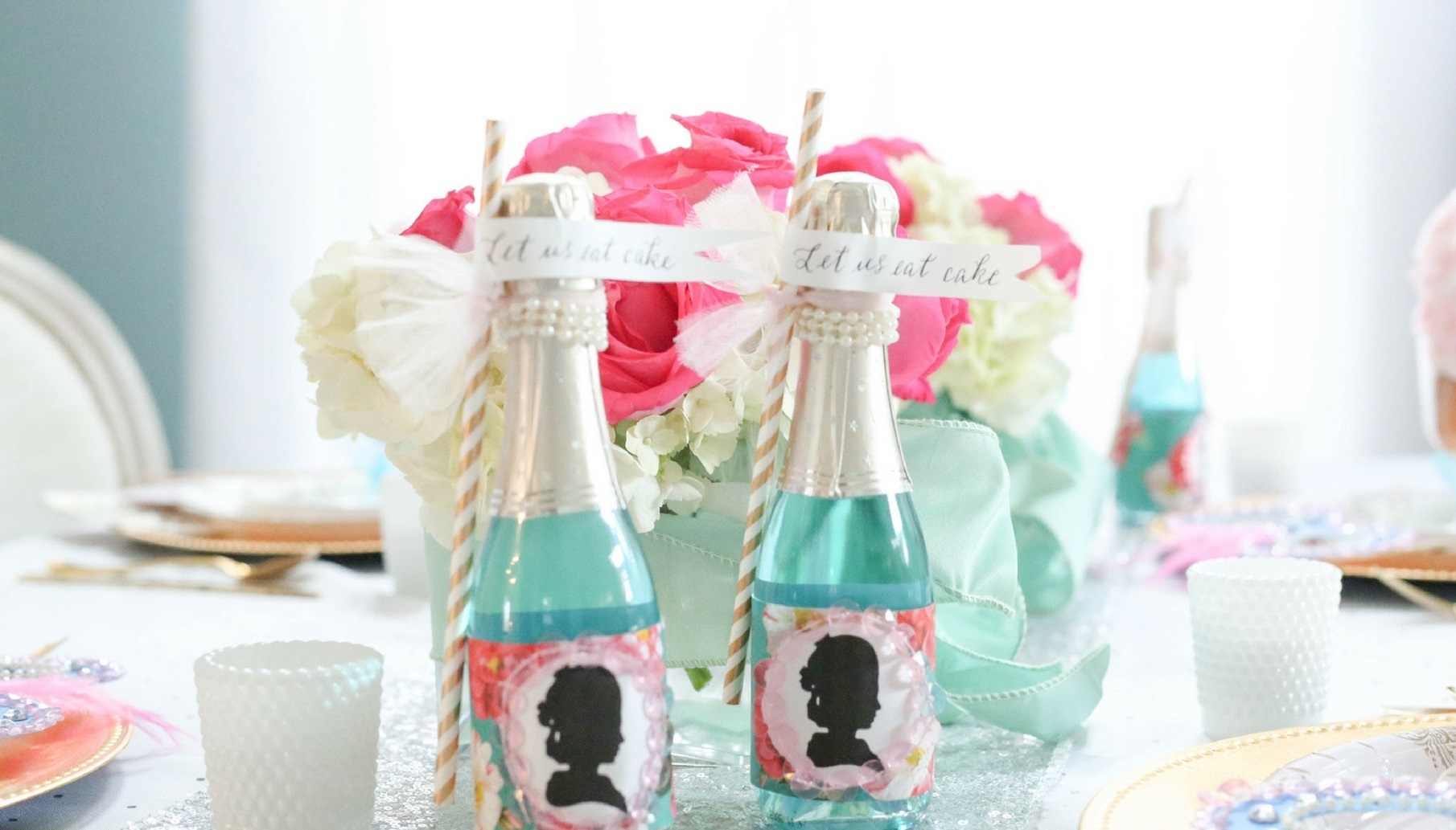 Turquoise and Pink Royal French Themed Bridal Shower | Fun365