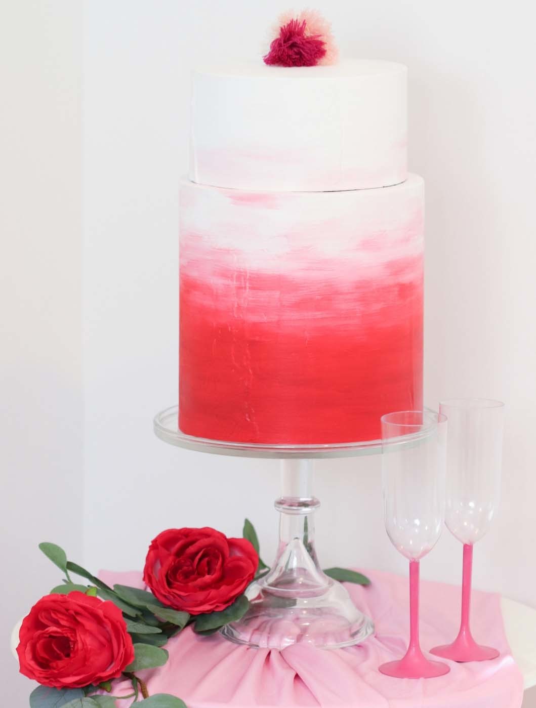 Red & Pink Ombre Wedding | Fun365