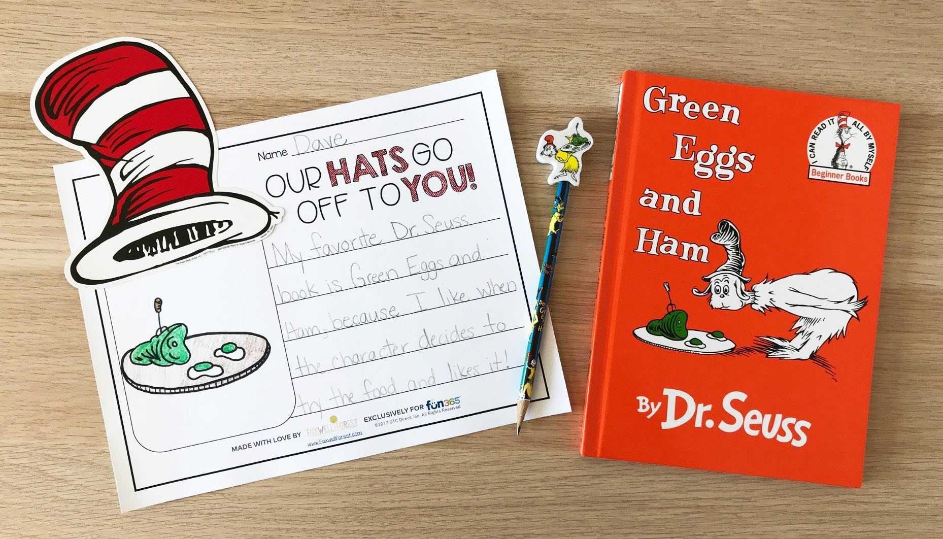 Dr. Seuss Writing Activity | Fun365