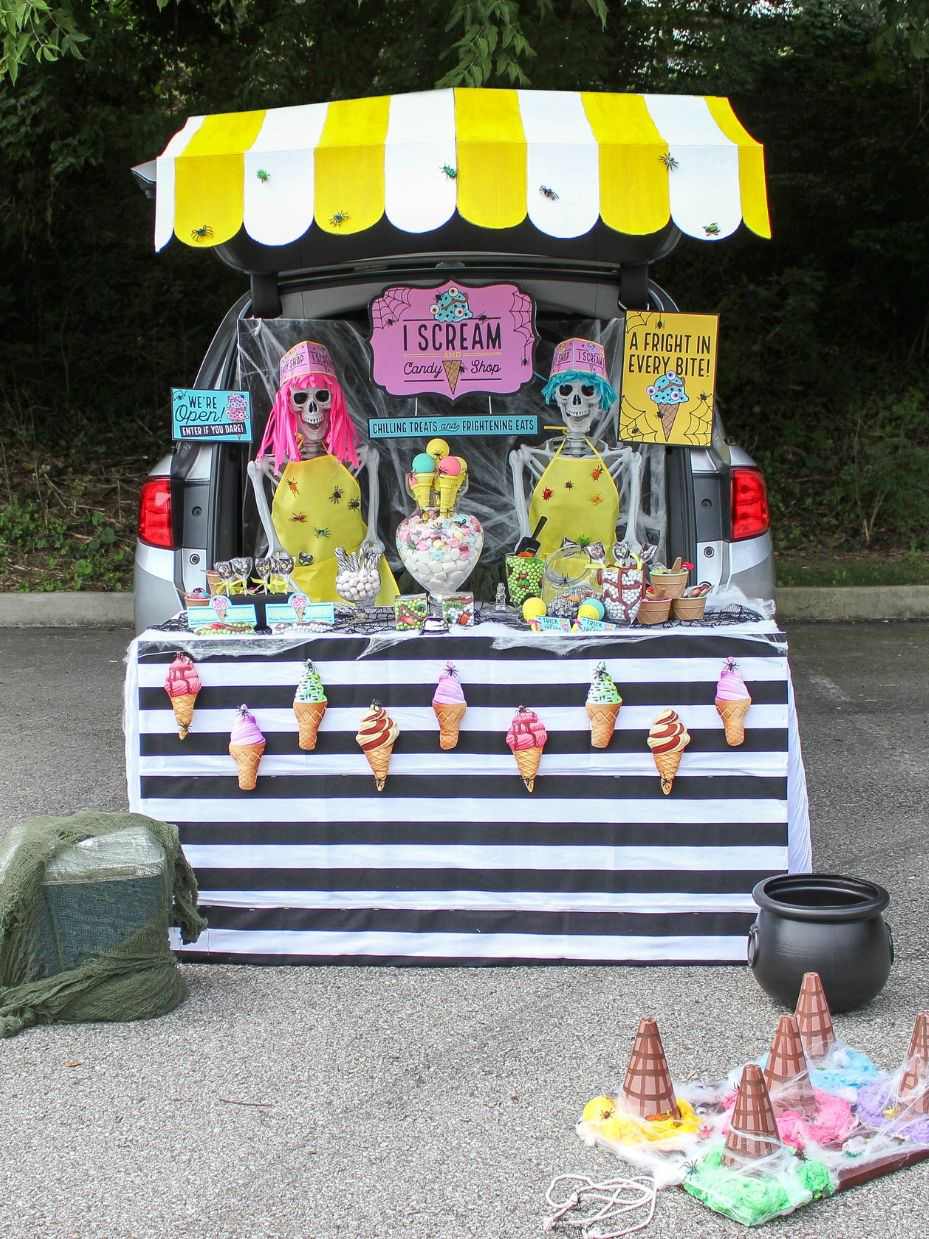 I Scream & Candy Shop Trunk or Treat Idea | Fun365