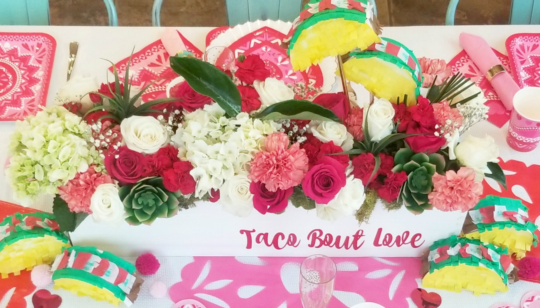Taco Bout Love Floral Centerpiece