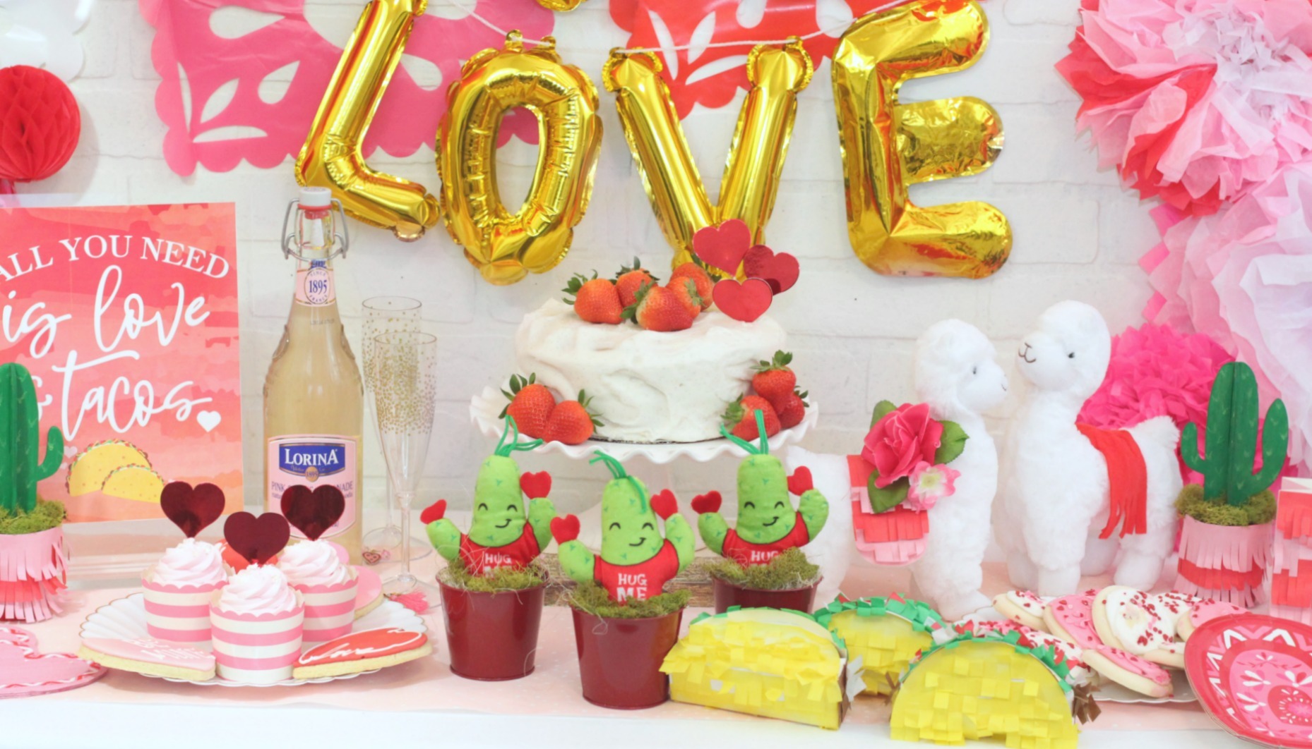 Valentine's Day Fiesta Dessert Table