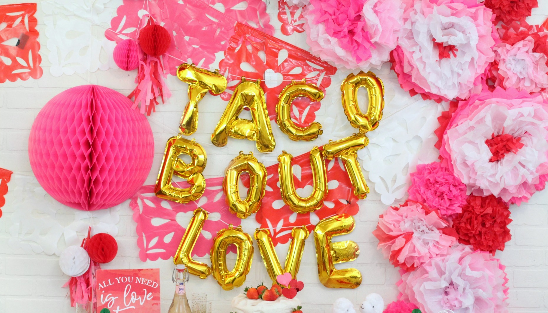 Taco Bout Love Fiesta Backdrop