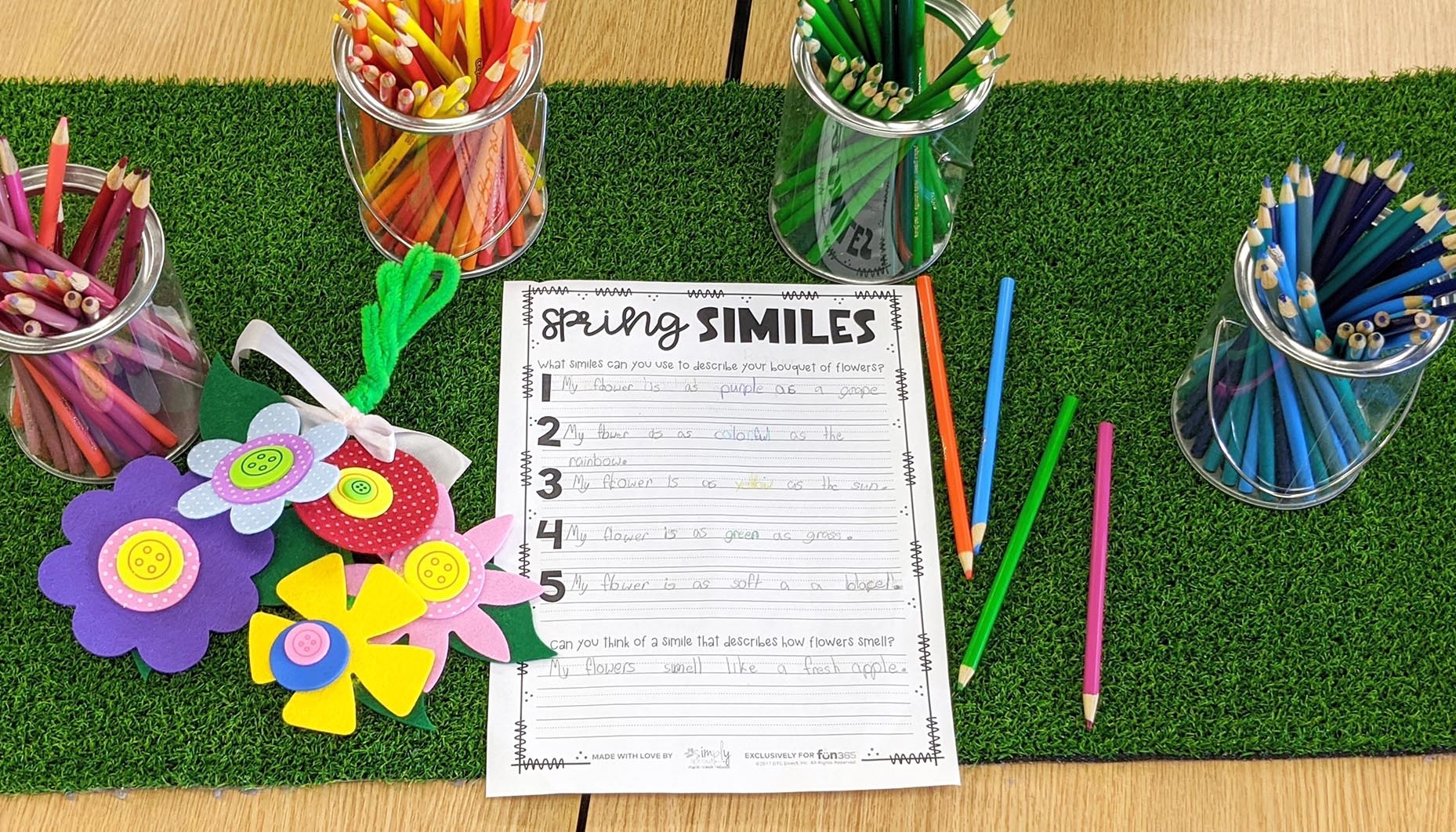 otc spring similes image 3 Spring Similes FREE Printable activities for teachers