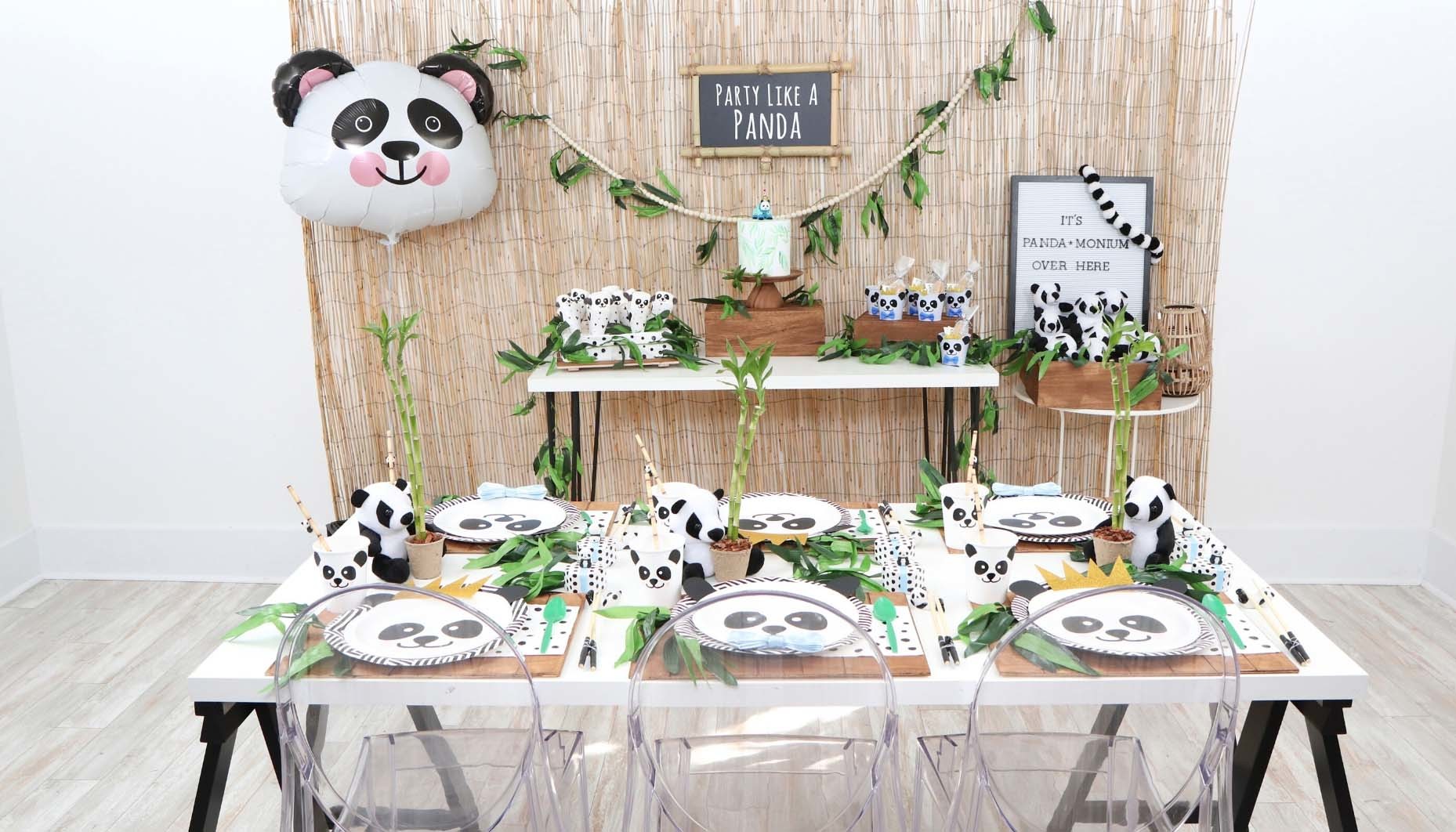 Panda-Monium Beverage Napkins Panda Birthday Party Decorations 