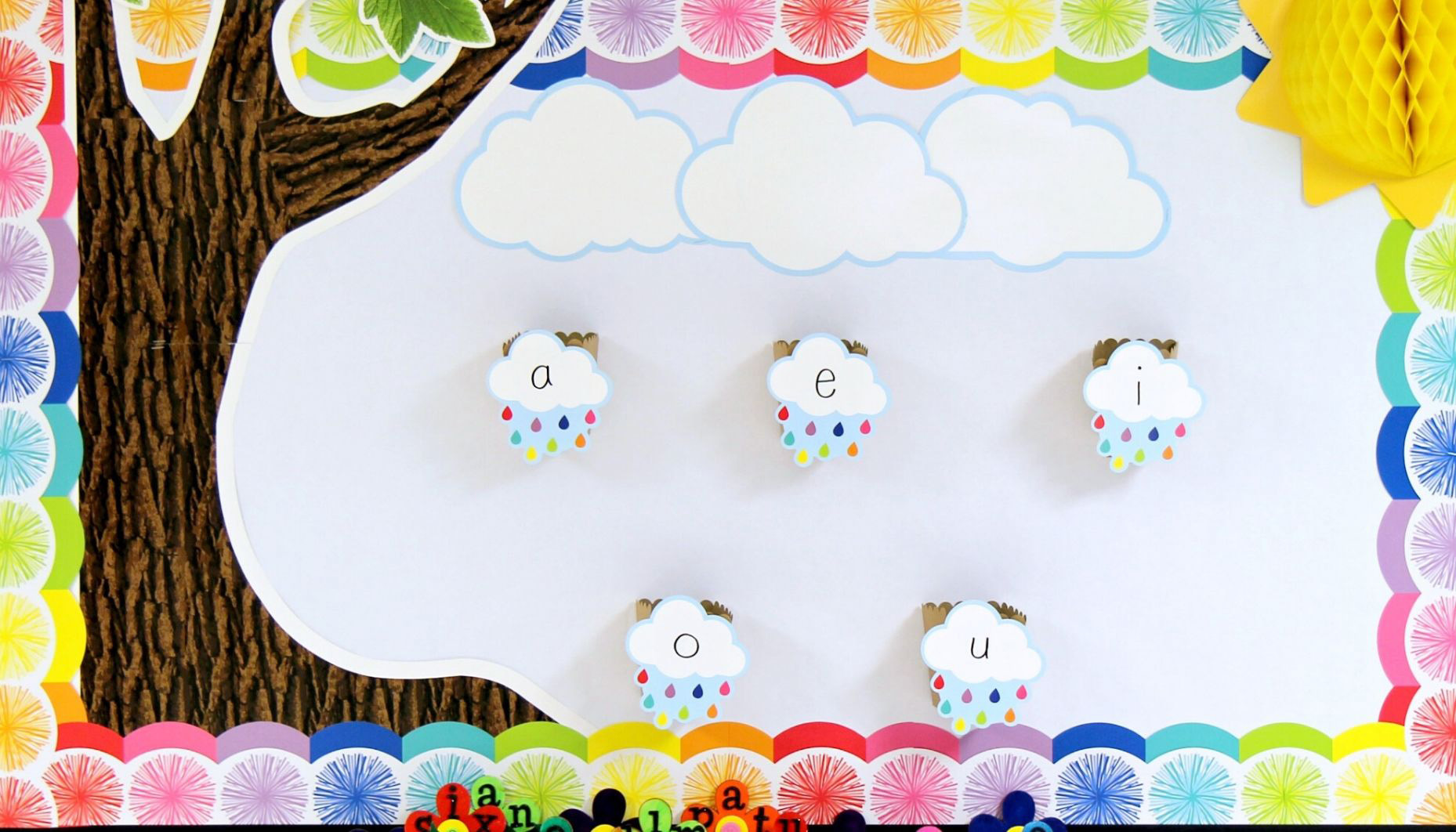 This fun and interactive spring bulletin board is perfect for reviewing CVC and CVCe words!