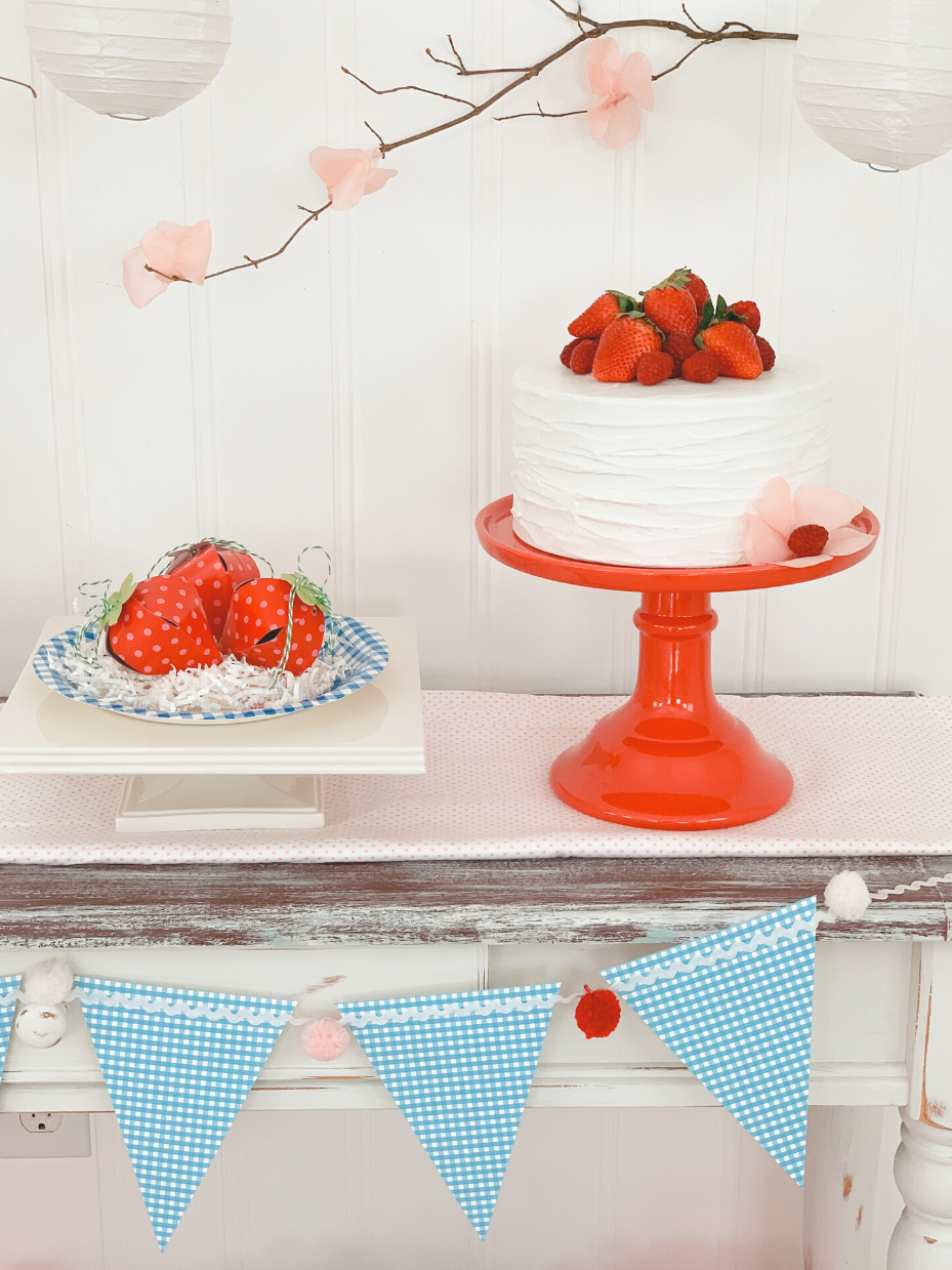 Cheereveal Strawberry Baby Shower Decorations, A Berry Sweet Baby
