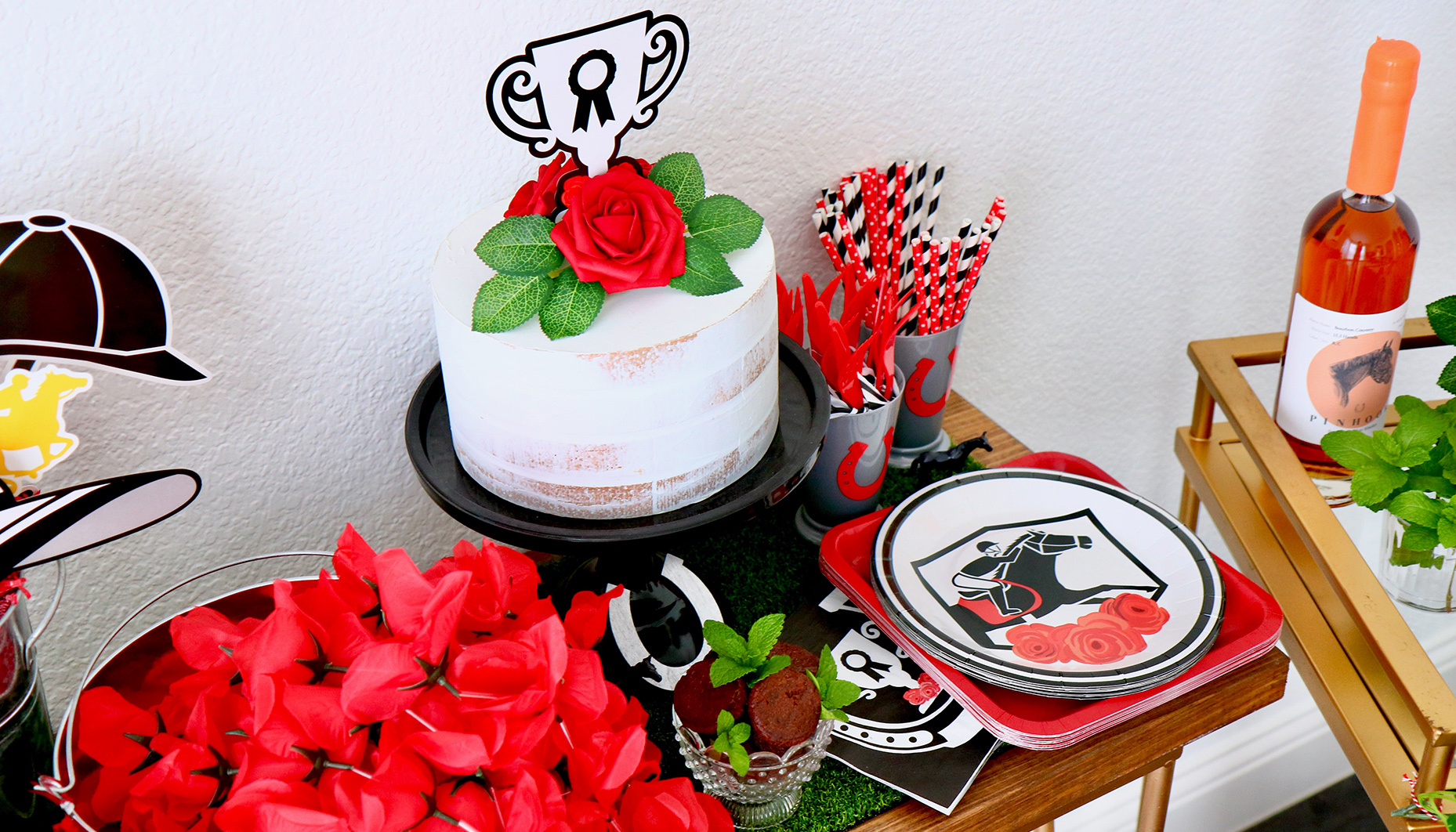 Red Rose Kentucky Derby Party Ideas — Mint Event Design