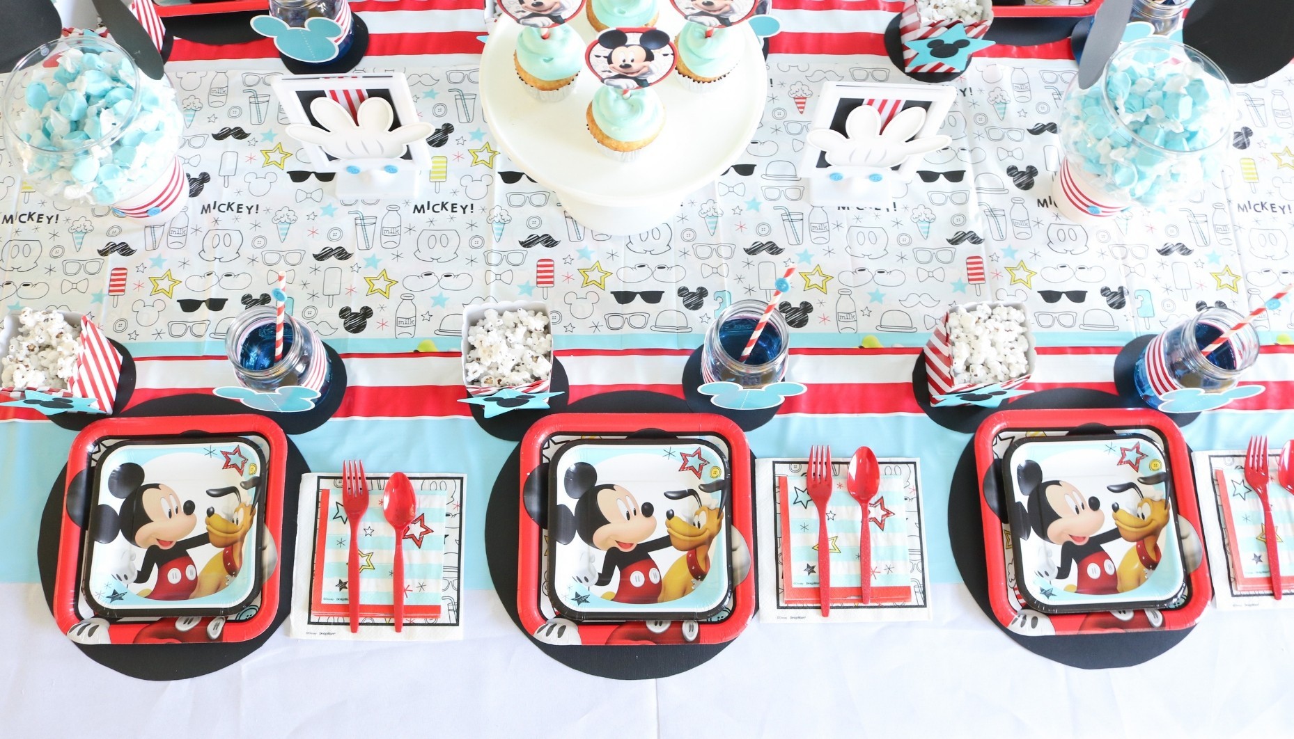 Mickey Mouse Theme Centerpieces, Mickey Mouse Party Decorations Mickey  Mouse Party Favor Birthday Decorations 