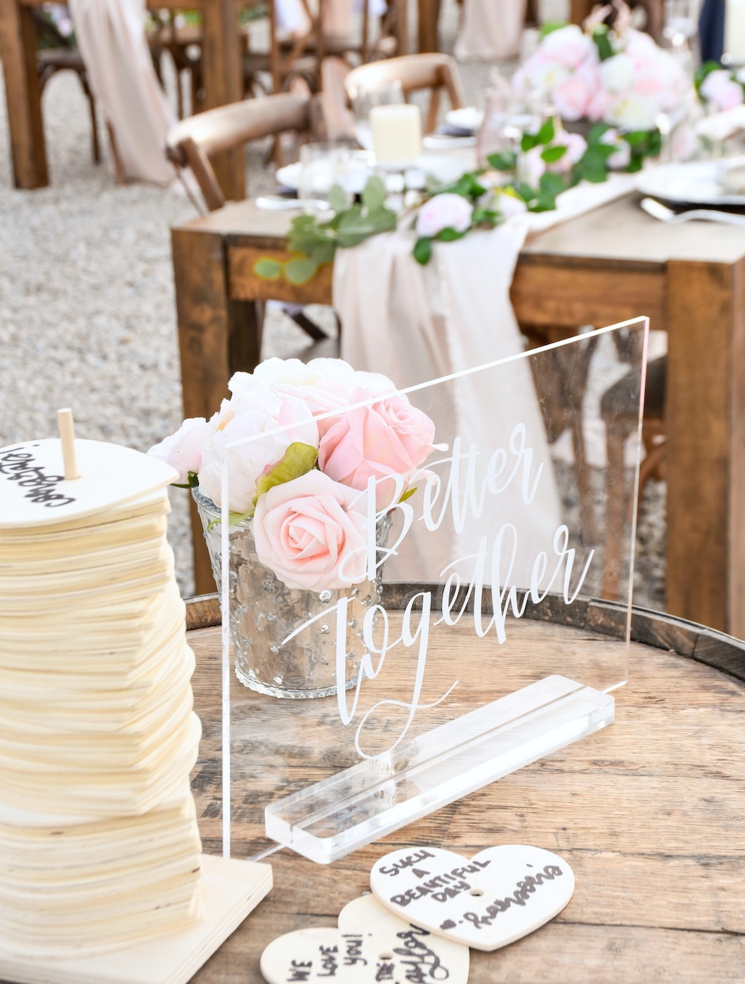 acrylic wedding sign