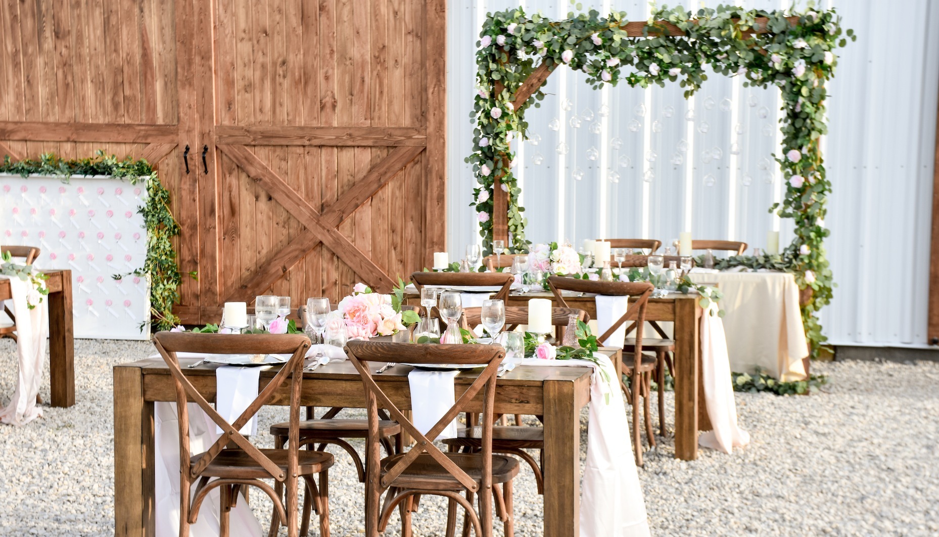 spring barn wedding