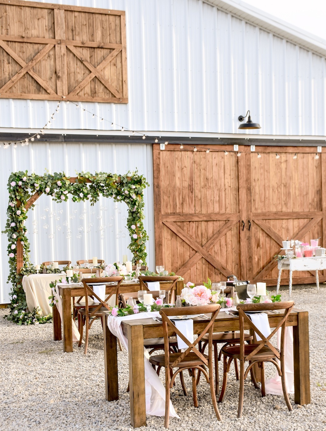 spring barn wedding