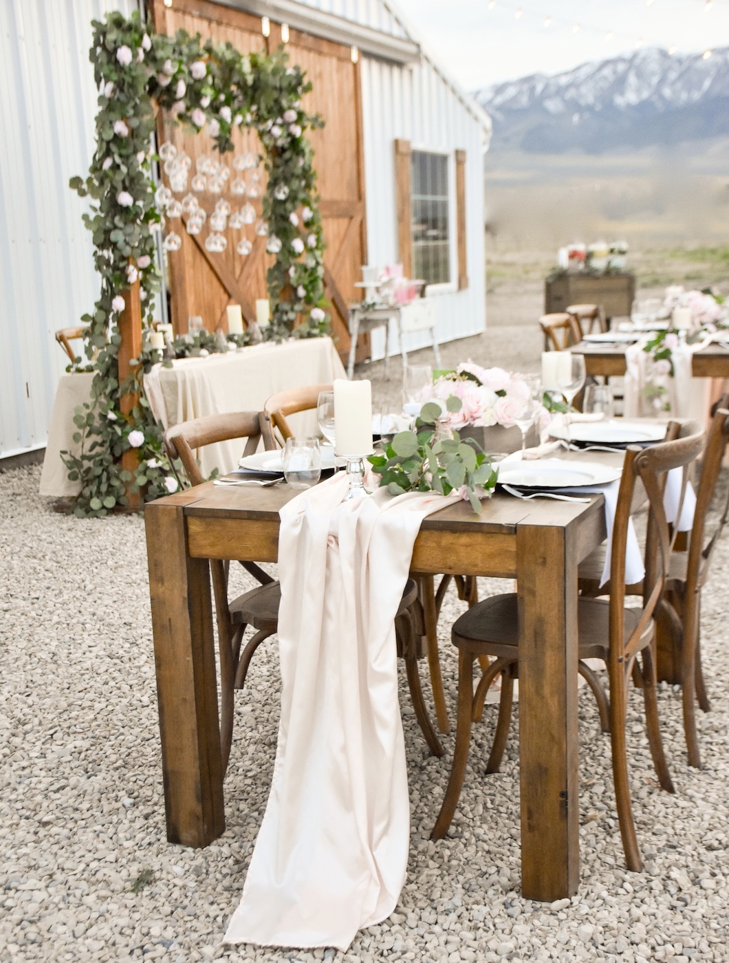 spring barn wedding
