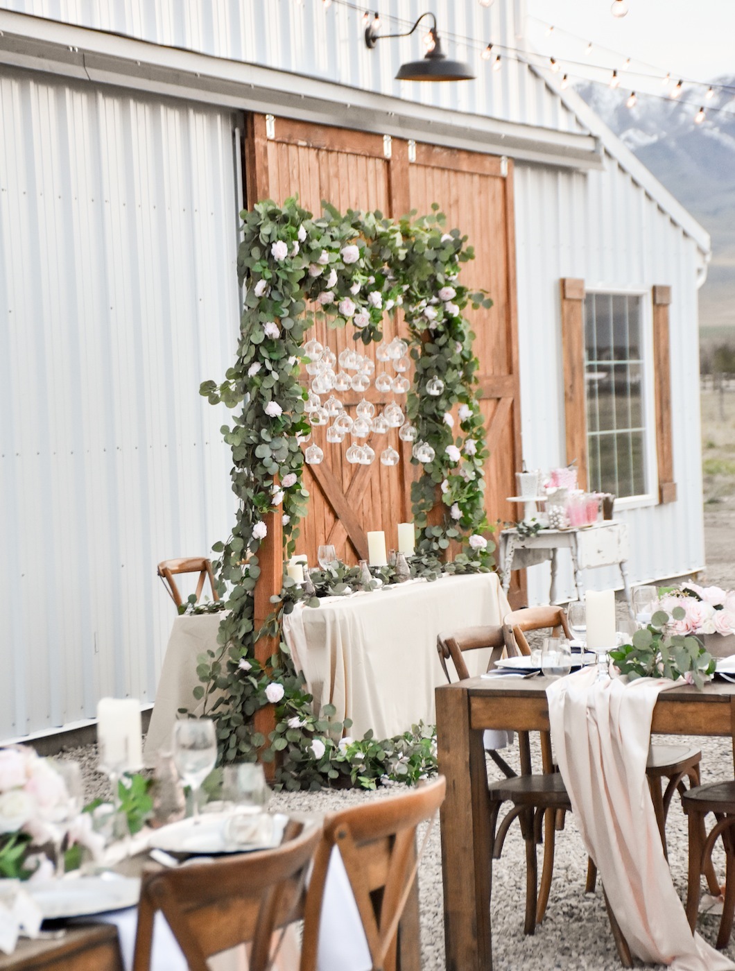 spring barn wedding