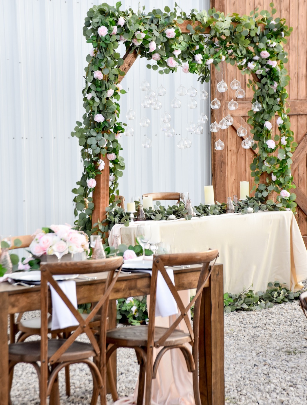 spring barn wedding