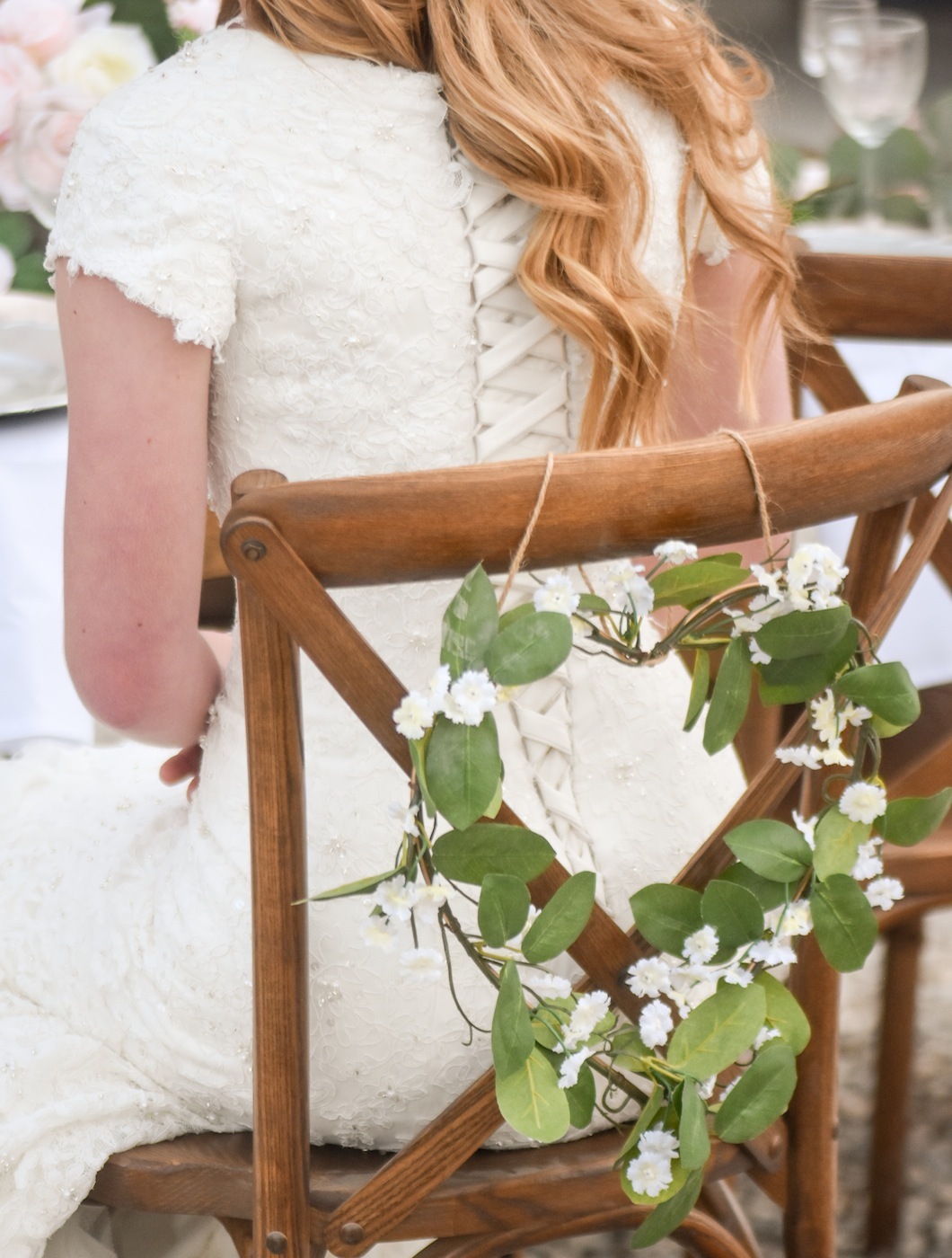 heart chair hanging wedding decor