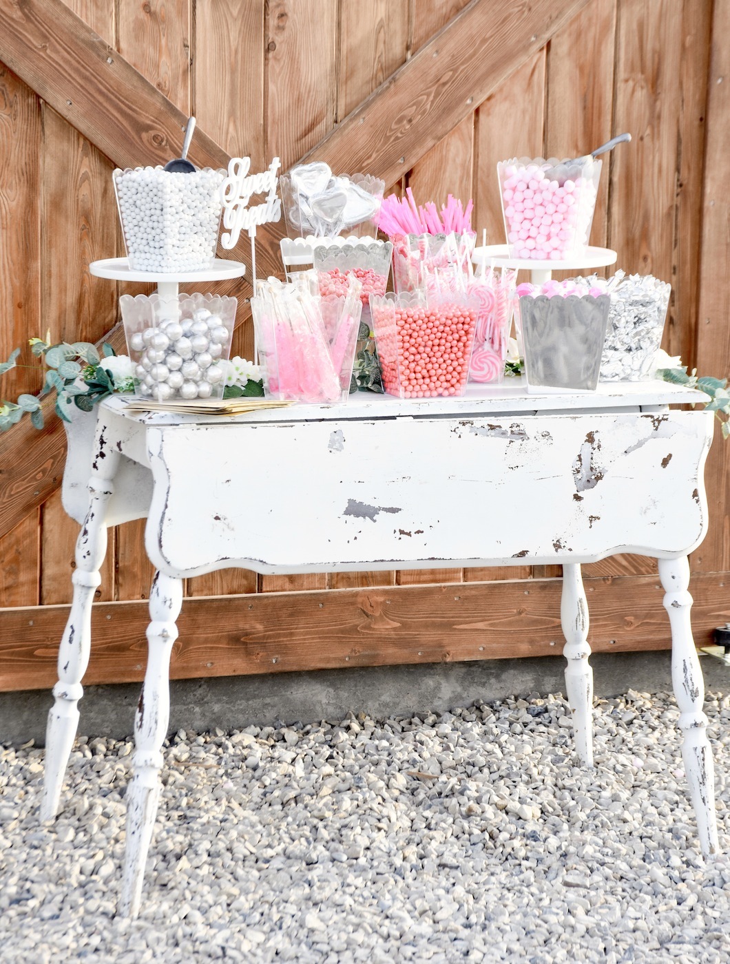 sweets dessert table spring wedding