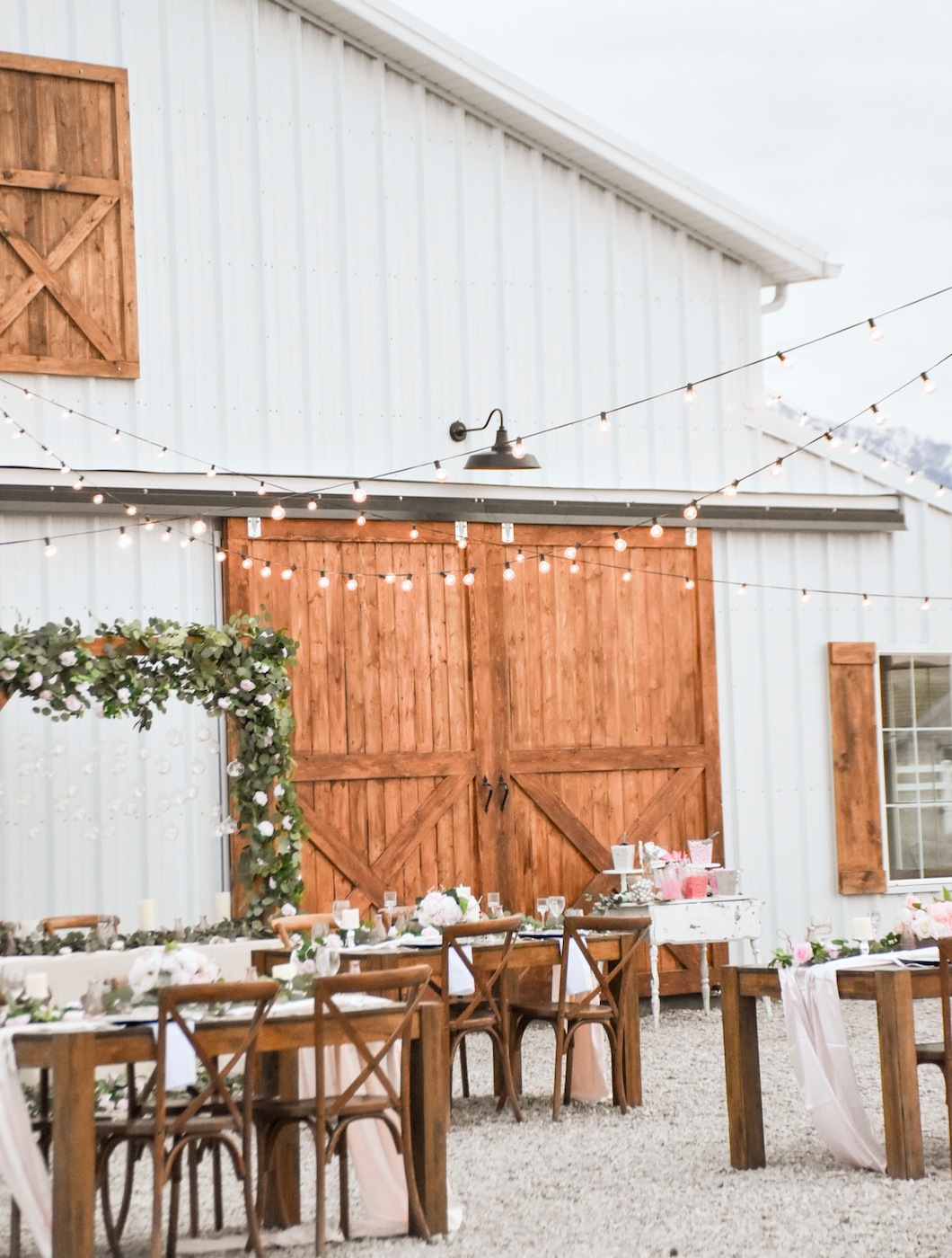 spring barn wedding