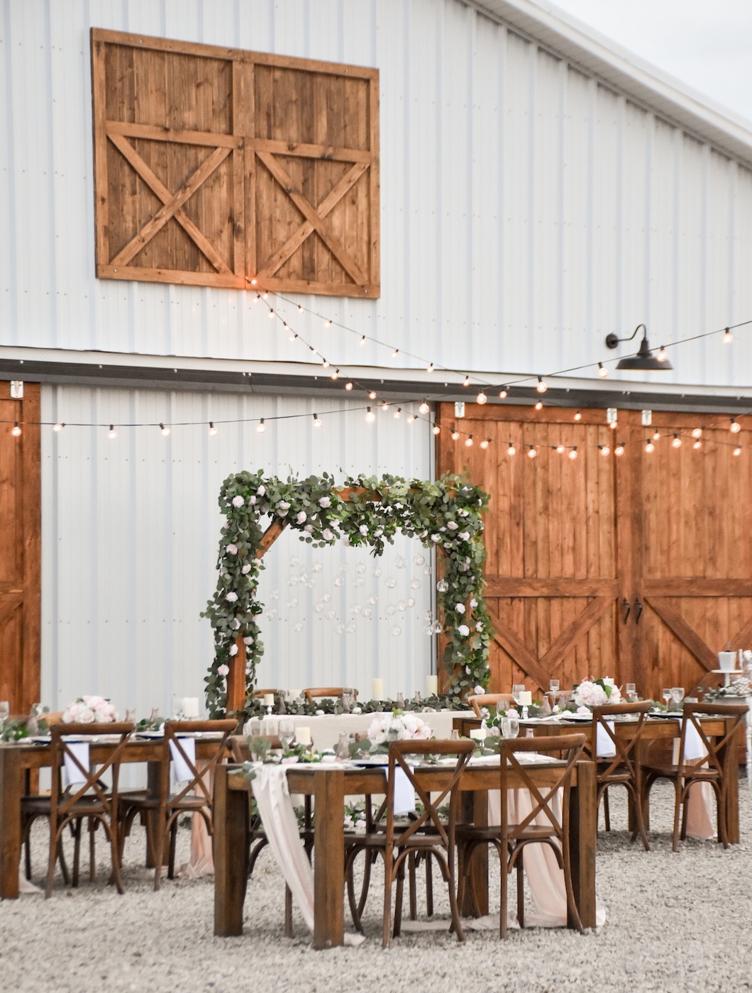 spring barn wedding