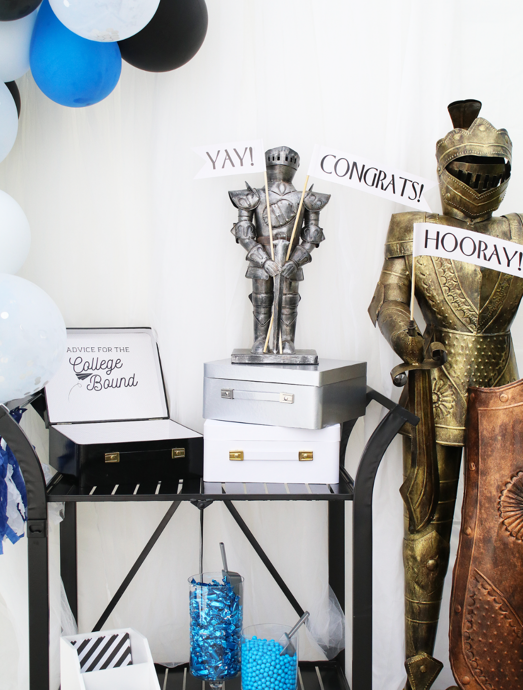 college bound bar cart set up College Bound bar cart set up