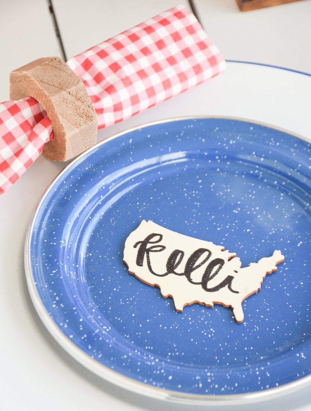 Americana 4th of July Memorial Day Front Porch Decorating Idea