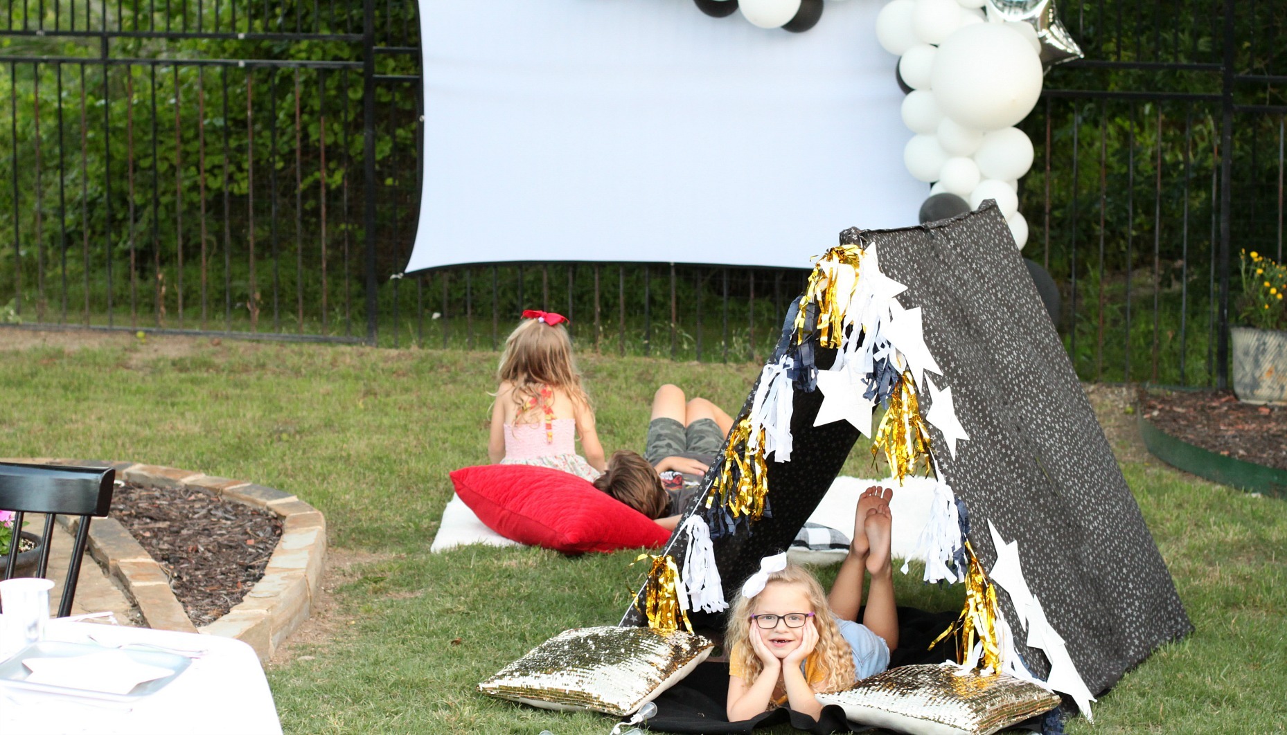 DIY Backyard Movie Tents