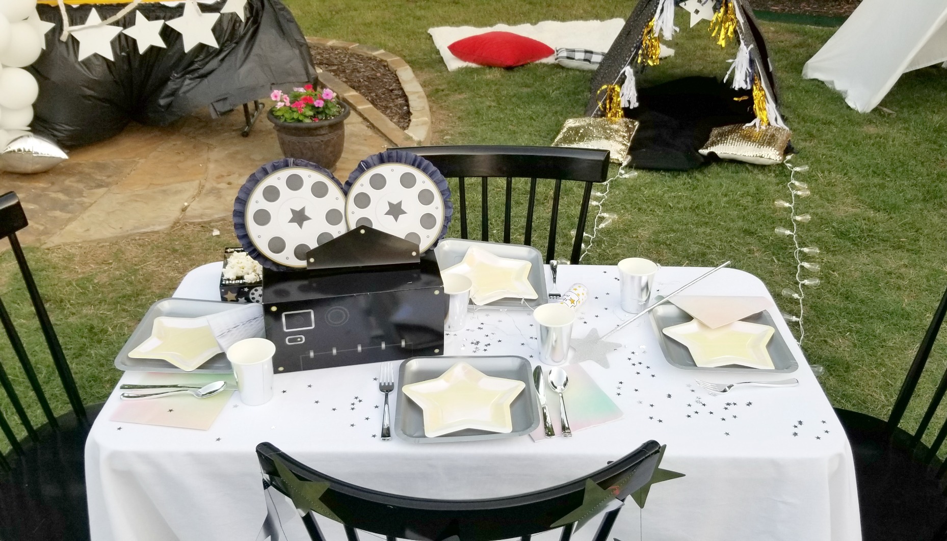 Backyard Movie Table