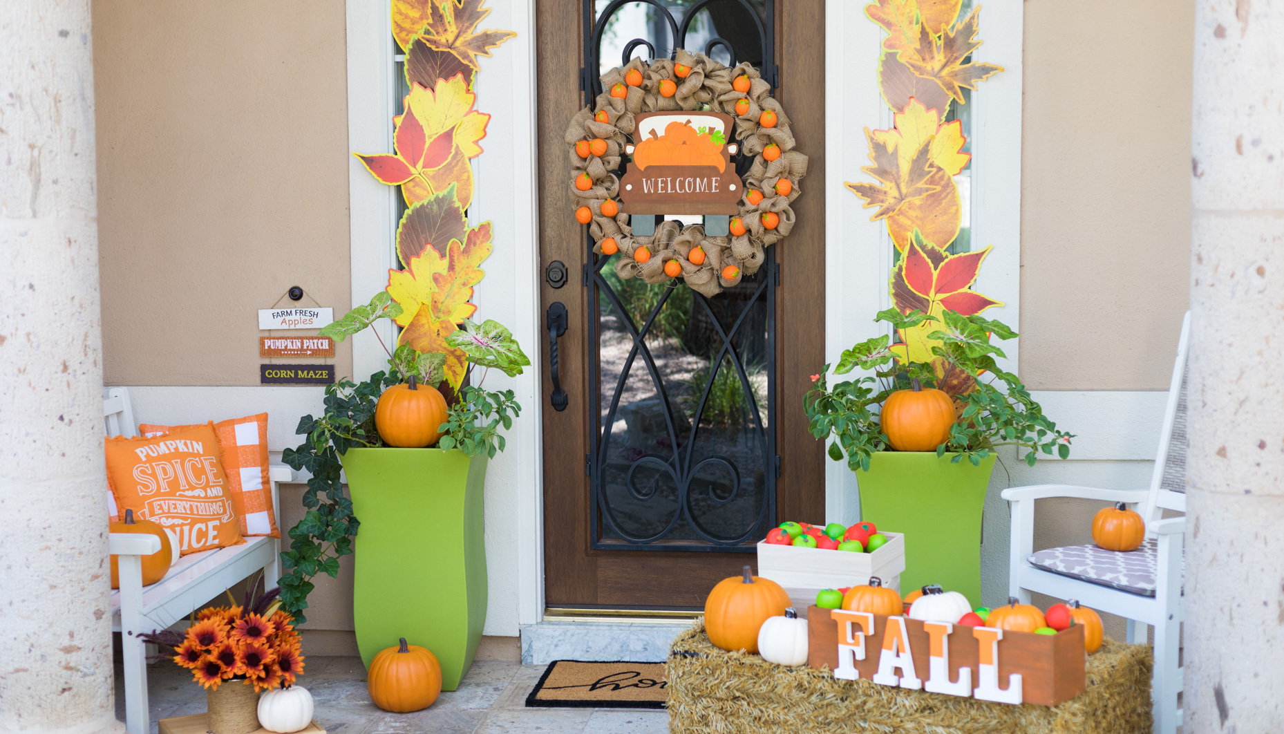 Fall Harvest Front Porch