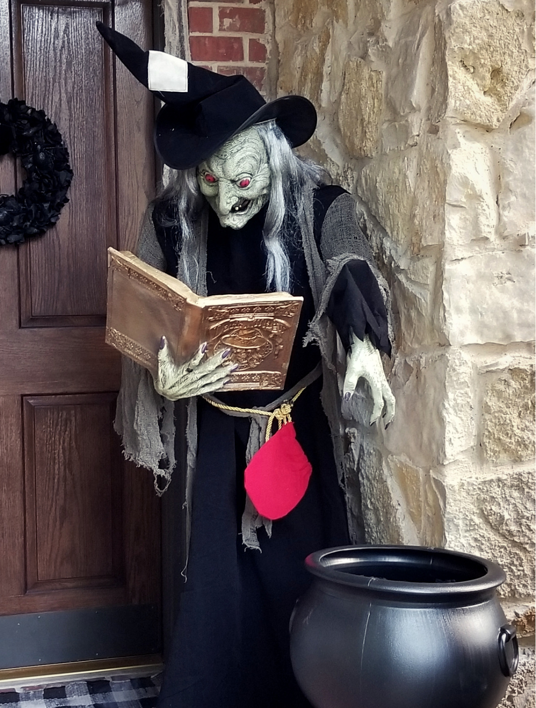 Spell Speaking Witch with Candy Cauldron