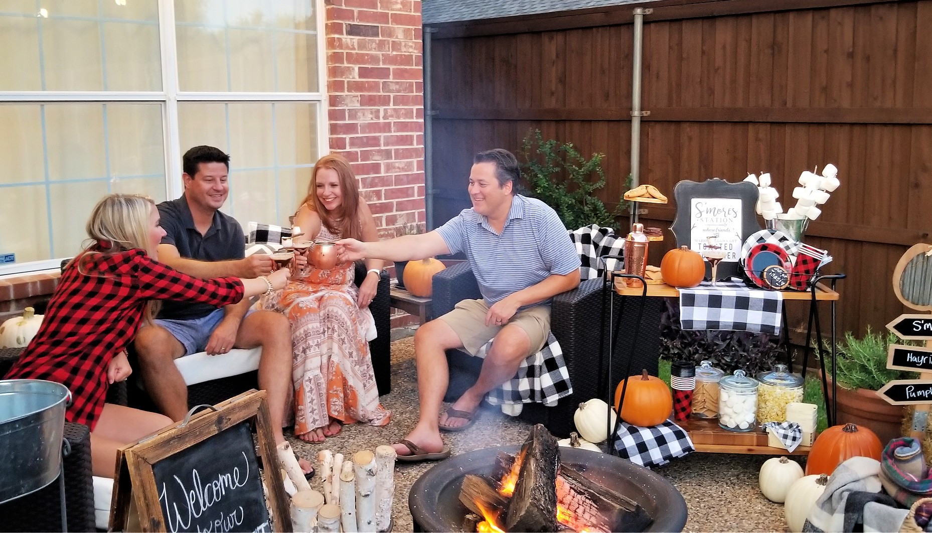 Toasting Friends Roast and Toast Party